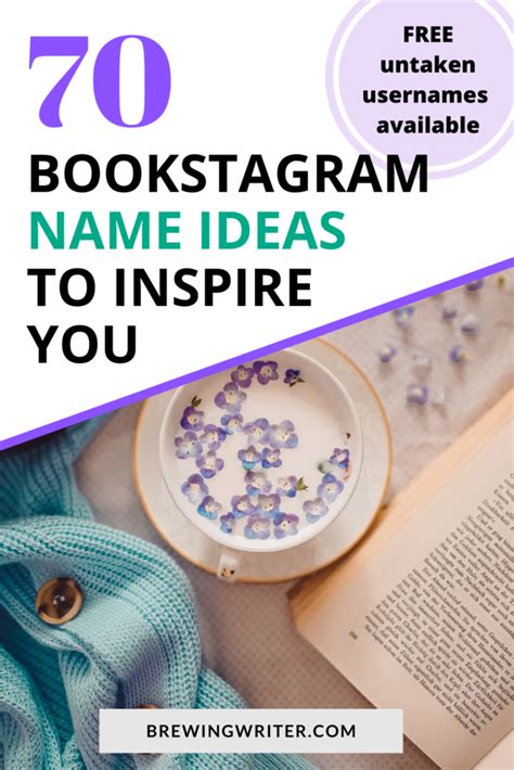 100+ Bookstagram Name Ideas (+FREE Generator) .